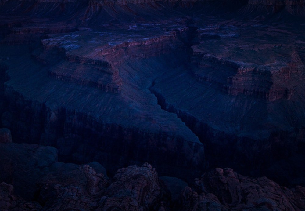canyon at night